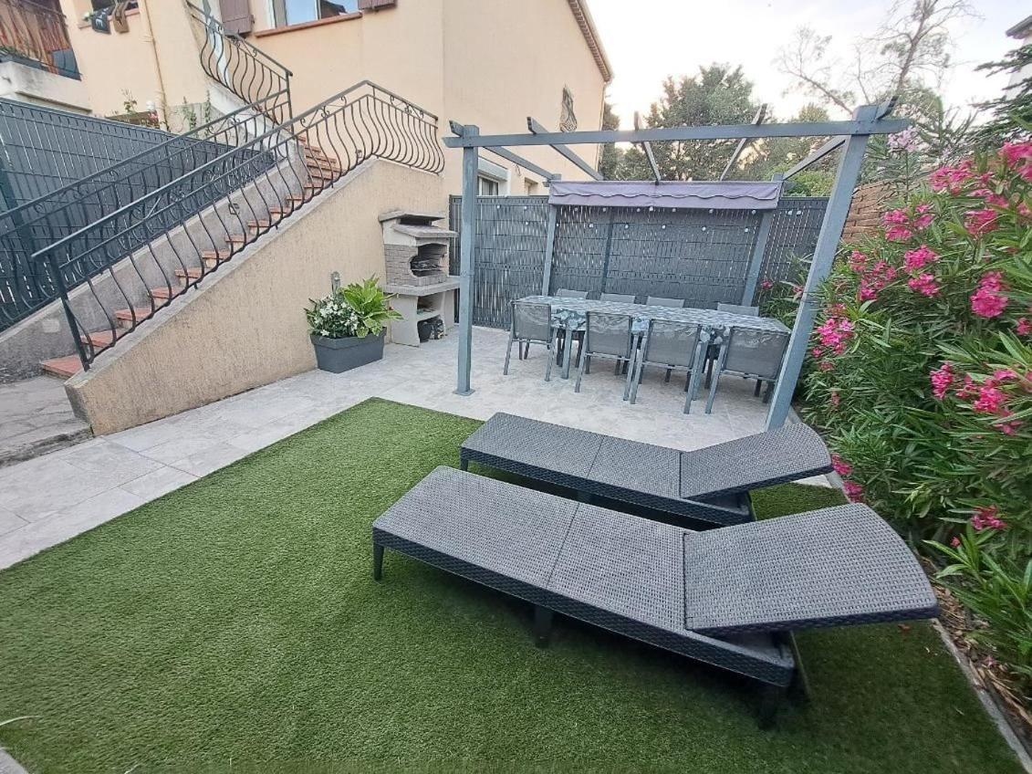 La Villa Castel - Haut De Villa - Parkings- 3 Chambres - 8 Couchages - Jardin - Barbecue Cagnes-sur-Mer Kültér fotó